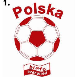 Koszulka męska - Polska biało-czerwoni piłka nożna