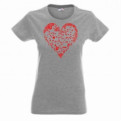 Koszulka damska - Serce z seduszek