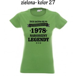 Koszulka Damska - Życie zaczyna się po 40-tce