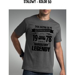 Koszulka męska - Życie zaczyna się po 30 tce Narodziny Legendy