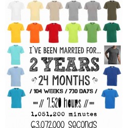 Koszulka męska - Rocznica ślubu wersja angielska