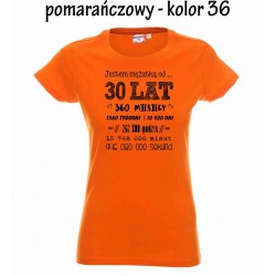 Koszulka Damska - Rocznica slubu - wersja polska