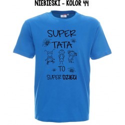 Koszulka Męska - Super Tata to Super Dzieci