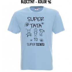 Koszulka Męska - Super Tata to Super Dzieci