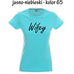 Koszulka Damska - Wifey na czarno