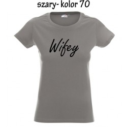 Koszulka Damska - Wifey na czarno